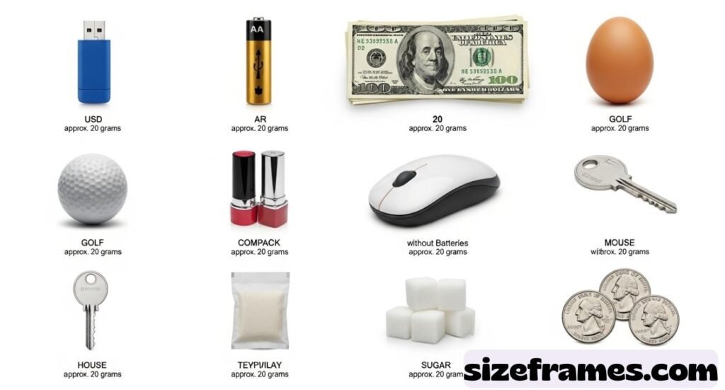 Things That Weigh About 20 Grams