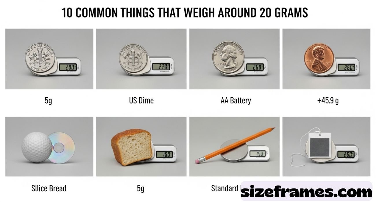 Things That Weigh About 20 Grams
