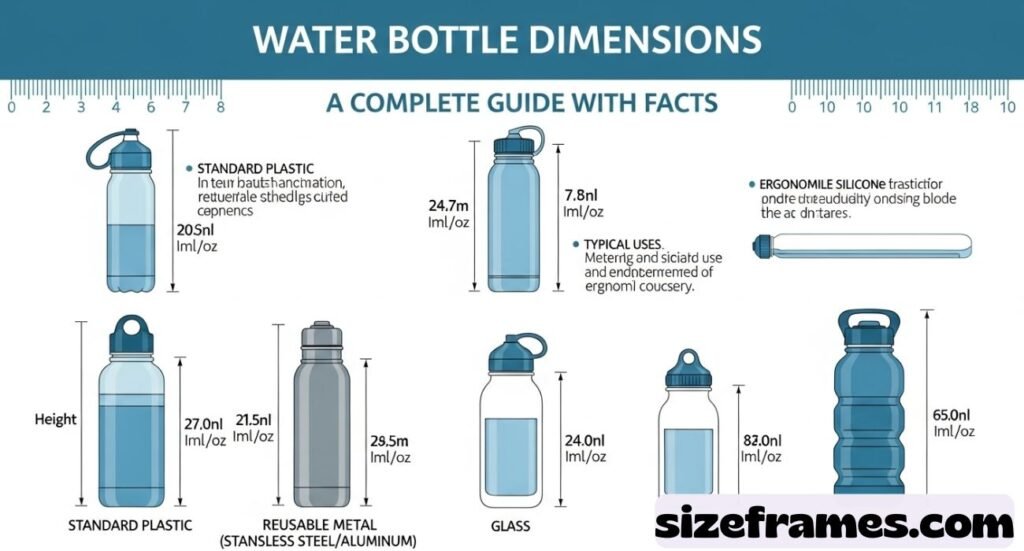 Water Bottle Dimensions