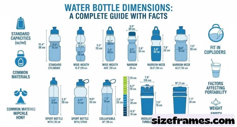 Water Bottle Dimensions